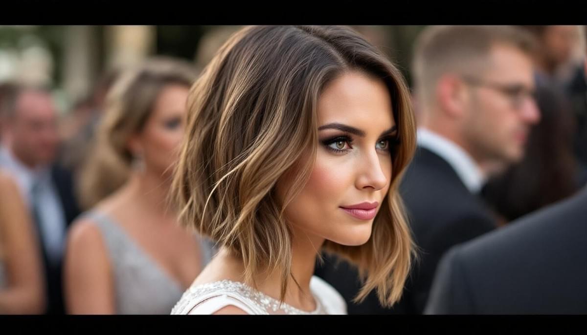 Jolie carré pour une coiffure de mariage au top Jolie carré pour une coiffure de mariage au top
