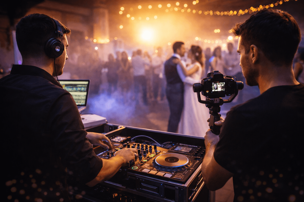 Coordination DJ Vidéaste Mariage : Le Duo Gagnant en 2026 Coordination DJ Vidéaste Mariage : Le Duo Gagnant en 2026