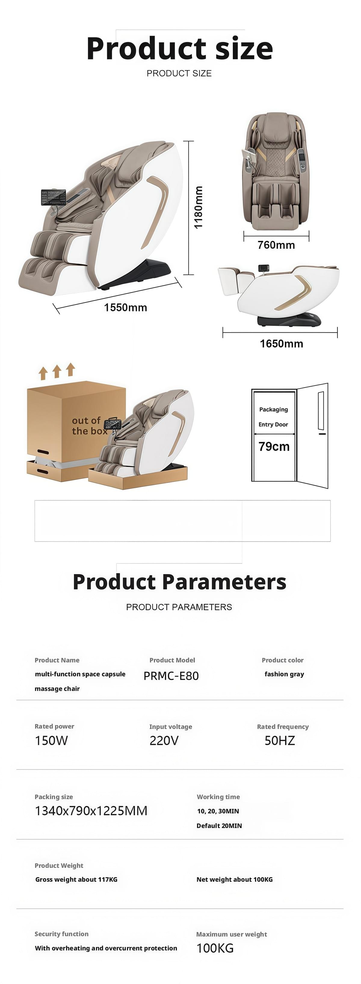 4D Double Core Luxury Massage Chair