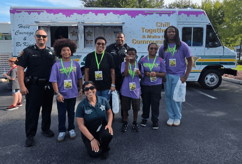 Polk County SWAT Chapter members at the Polk Sheriff's Back to School Bash Polk County SWAT Chapter members at the Polk Sheriff's Back to School Bash