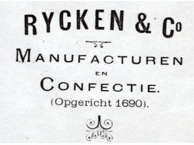 rijcken & CO eeuwenoud familie bedrijf hofleverancier opgericht in 1690 -17e eeuw rijcken & CO eeuwenoud familie bedrijf hofleverancier opgericht in 1690 -17e eeuw