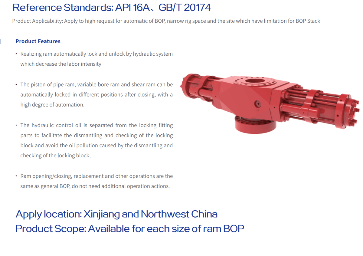 Solutions for Hydraulic Locking of Ram BOP