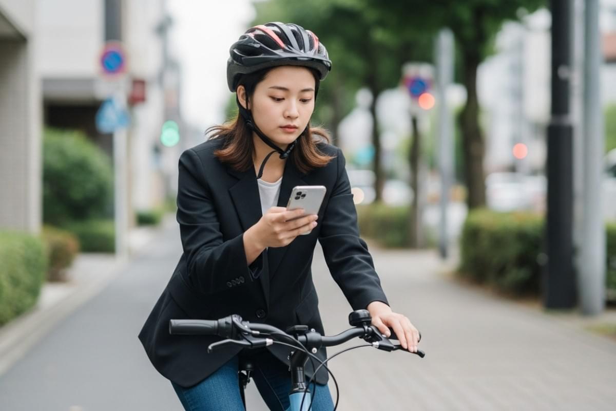 「ながらスマホ」は自転車 青切符の対象 「ながらスマホ」は自転車 青切符の対象