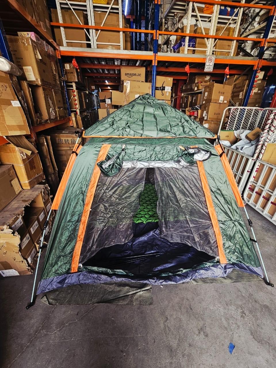 Extra Large Automatic Pop-Up Camping Tent for 5-8 Person, 240x240x155cm – Instant Setup, Waterproof