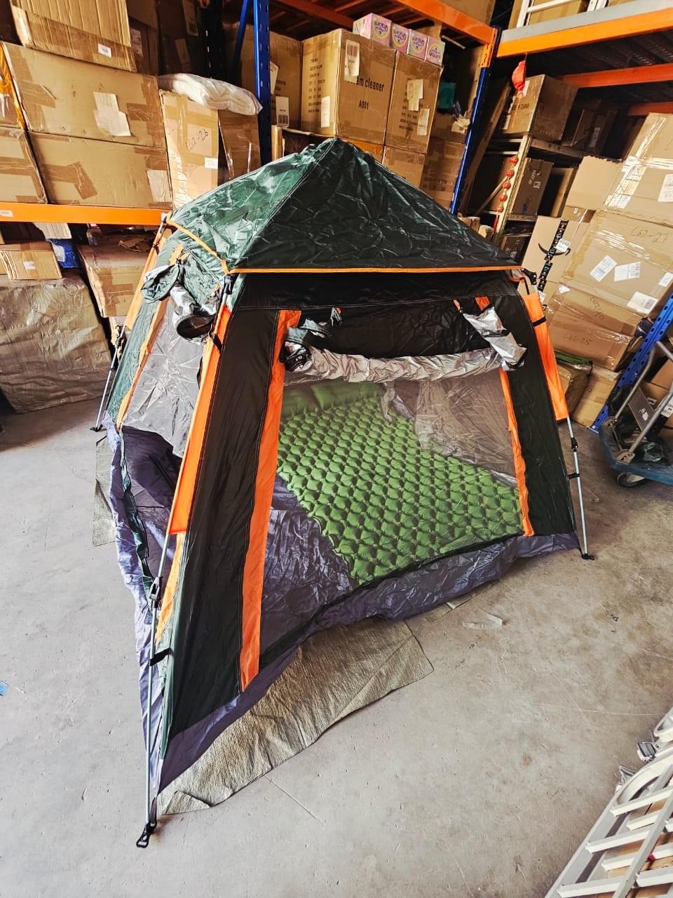 Extra Large Automatic Pop-Up Camping Tent for 5-8 Person, 240x240x155cm – Instant Setup, Waterproof