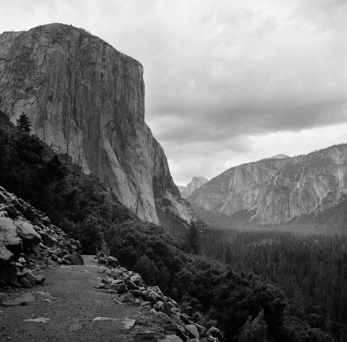 Old road in Yosemite Old road in Yosemite