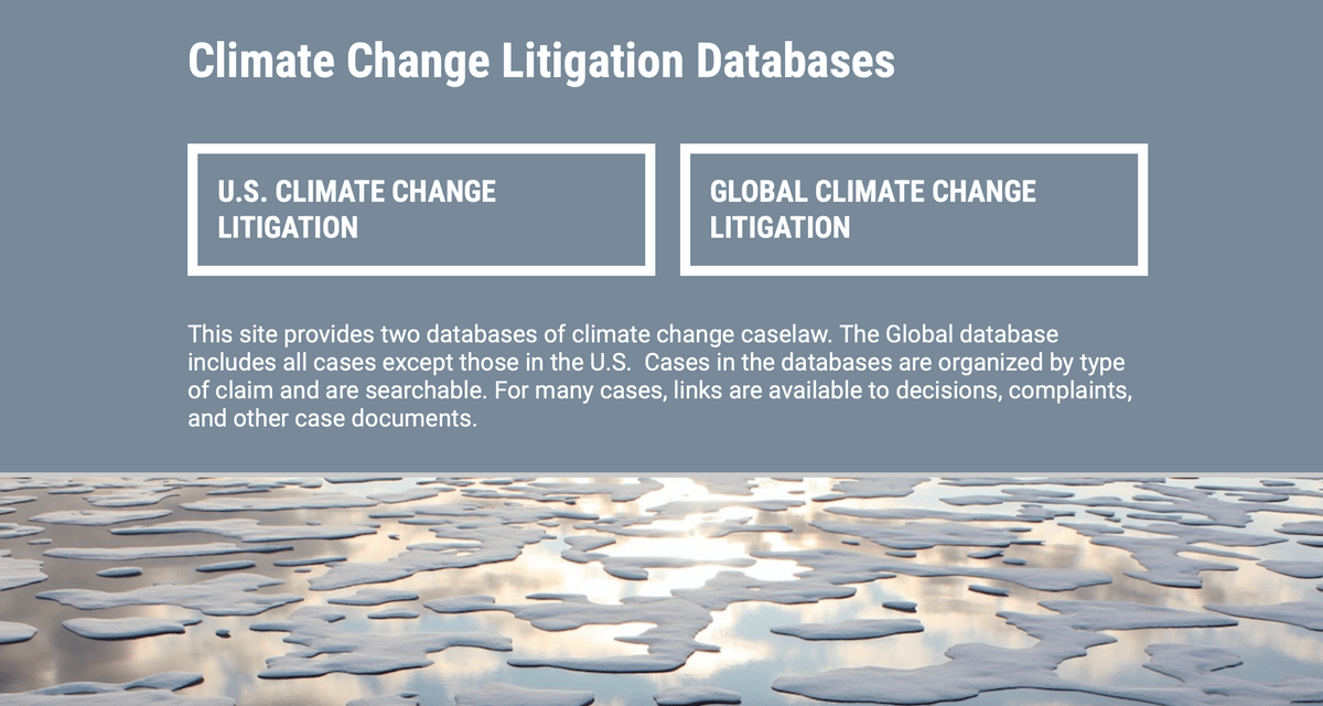 U.S. Climate Change Litigation U.S. Climate Change Litigation