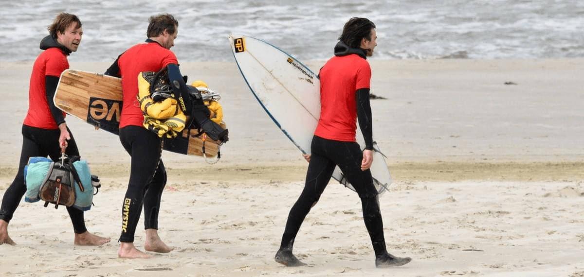 two physician ready for kitesurfing two physician ready for kitesurfing