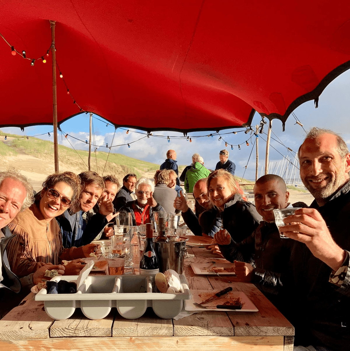 Medical professionals enjoying post-conference party Medical professionals enjoying post-conference party