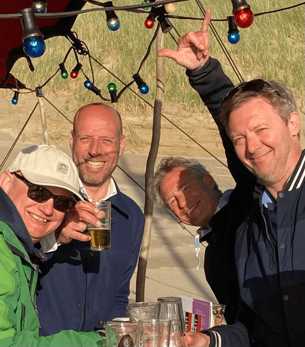 Doctors celebrating successful conference at event party Doctors celebrating successful conference at event party