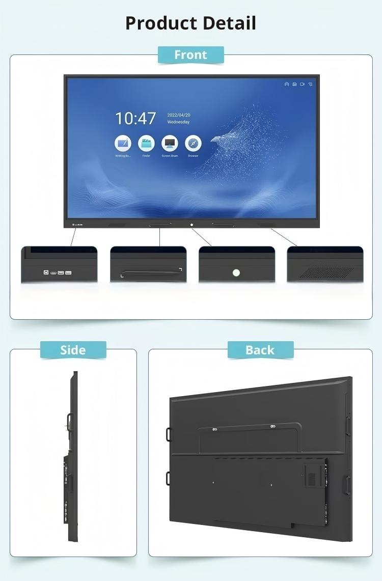 Smart Interactive Board 55–98″ | 4K Touch Screen for Conference & Education