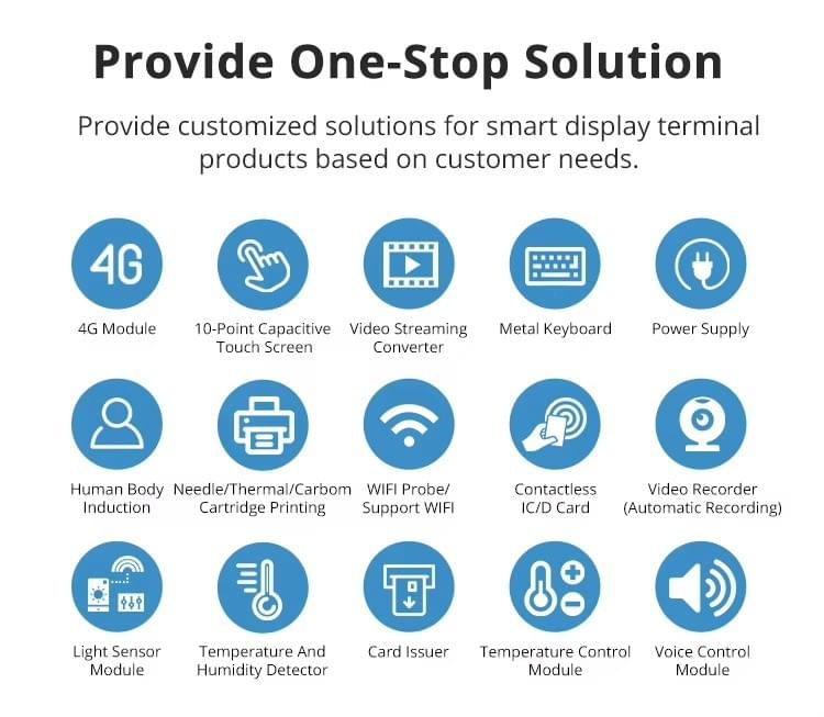 32/43/50/55 Inch Android Touch LCD Floor Standing Digital Signage Kiosk