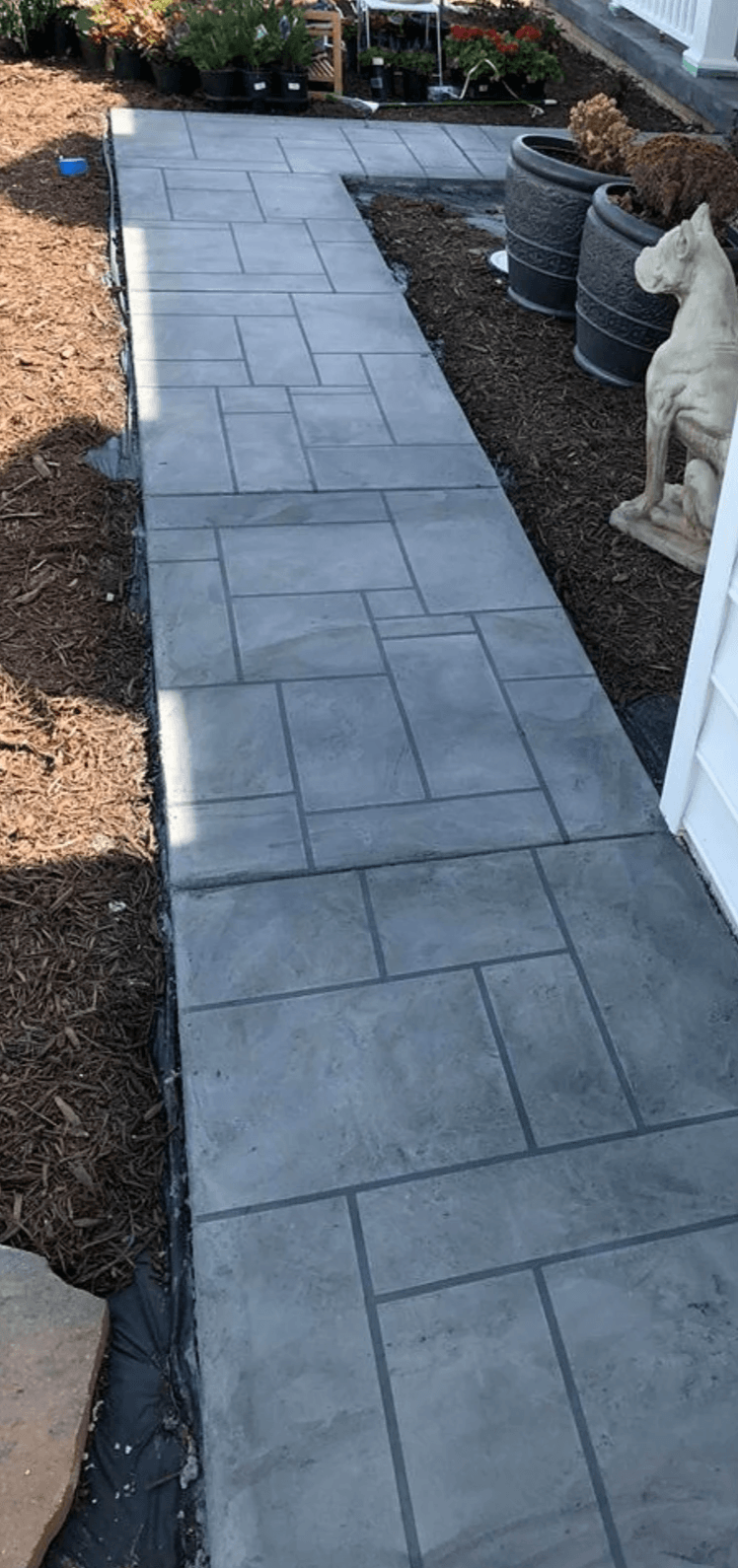 Concrete Sidewalk with Pattern Little Elm Concrete Sidewalk with Pattern Little Elm