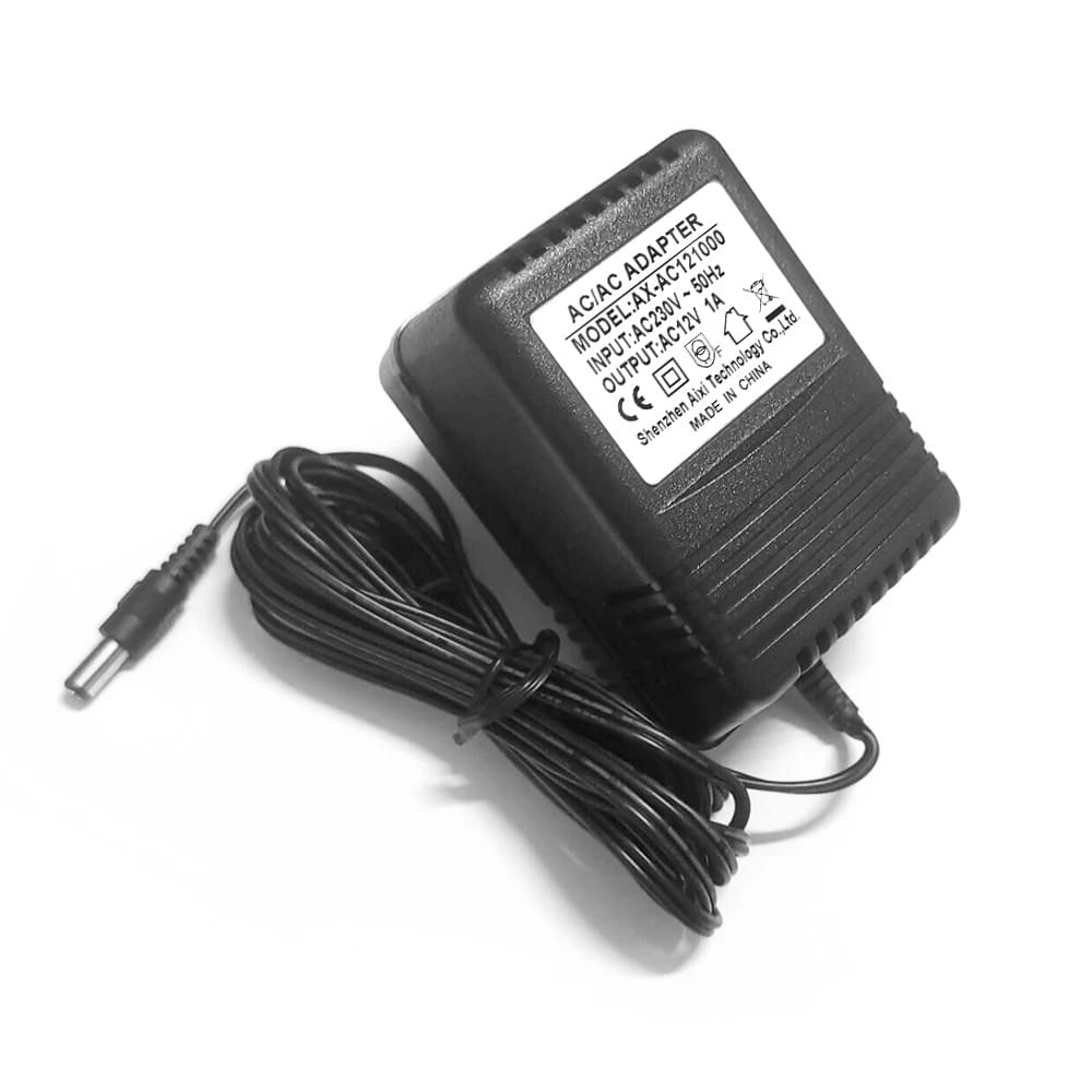 AC/AC Adapter 230Vac to 12Vac EU Transformer Output 12V 1000mA
