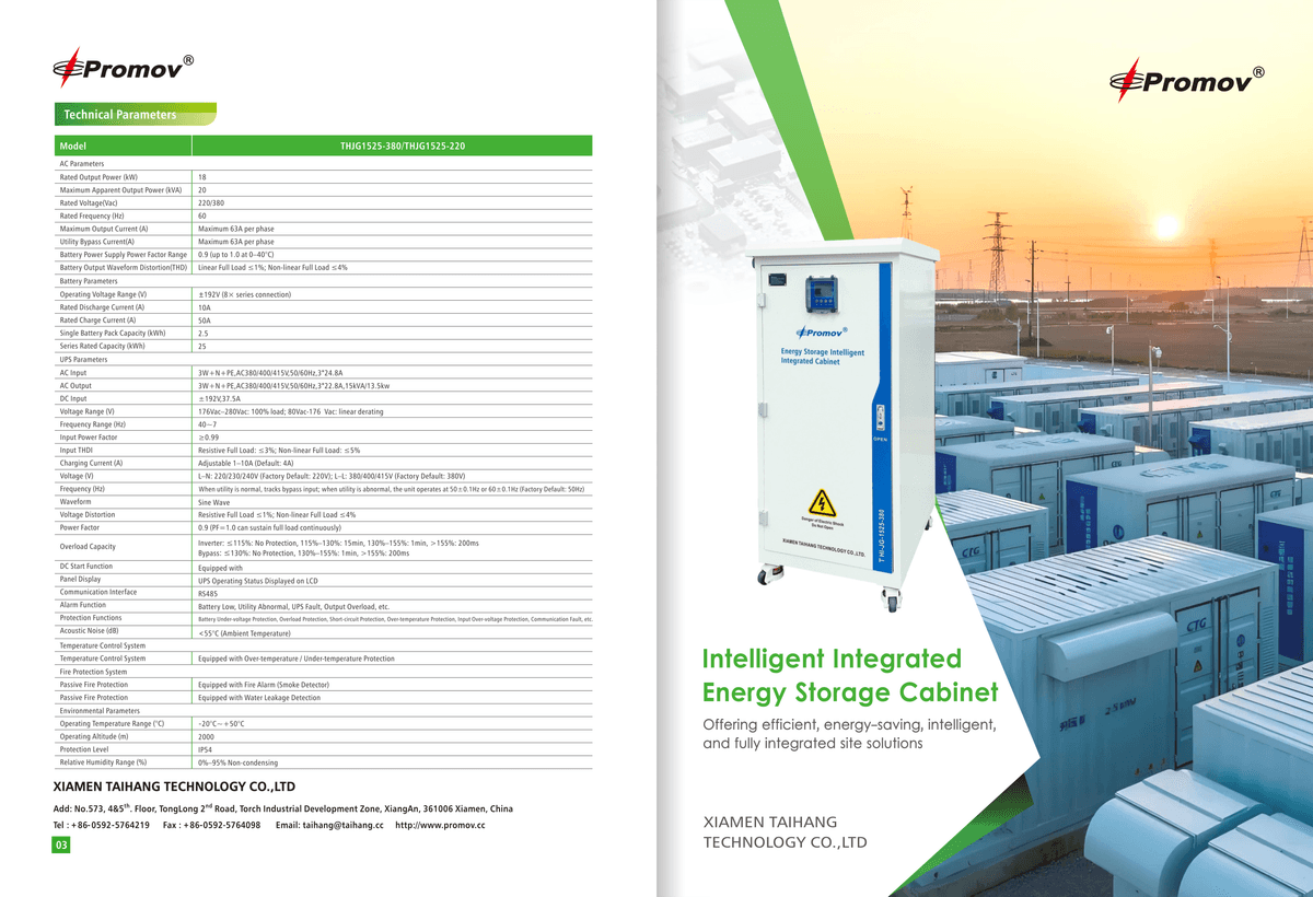 Intelligent Integrated Energy Storage Cabinet
