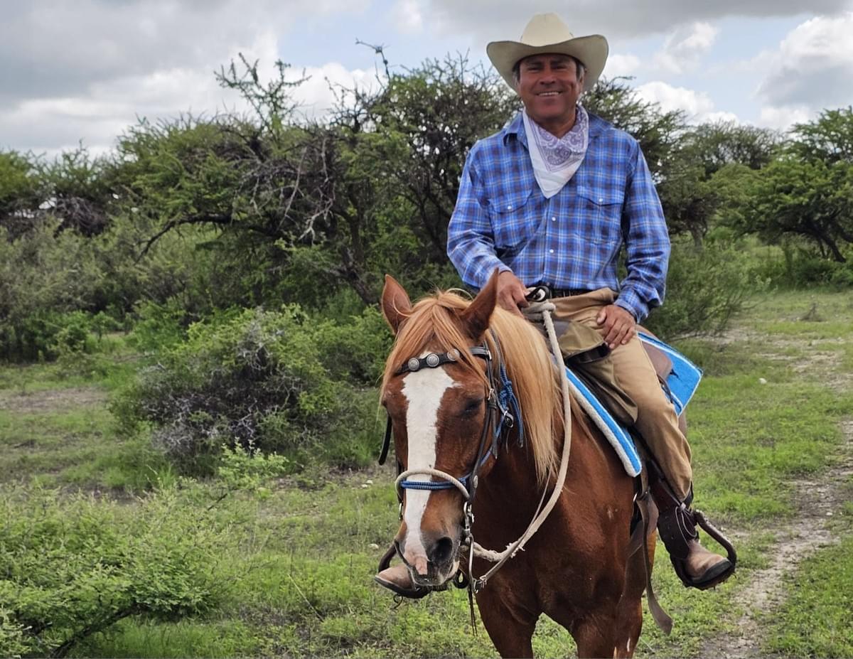 Roberto, the wrangler caballerango at rancho baile de la luna, trail riding in the countryside near San Miguel De Allende Roberto, the wrangler caballerango at rancho baile de la luna, trail riding in the countryside near San Miguel De Allende