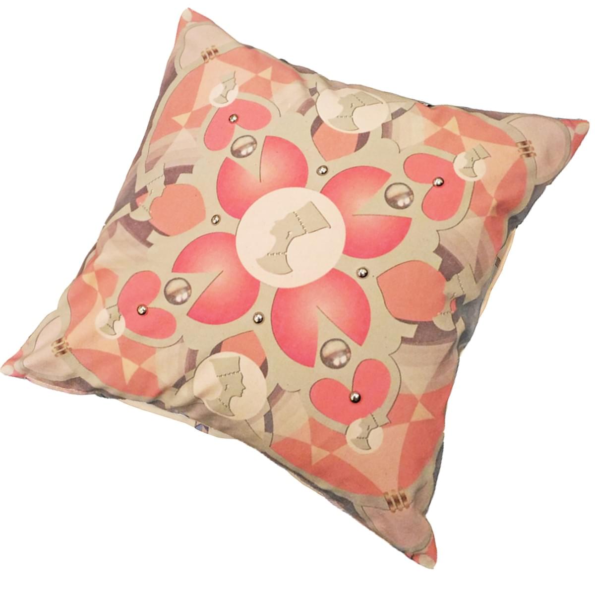 wisofa萬花筒女王Graphic抱枕wisofa - 粉桃色