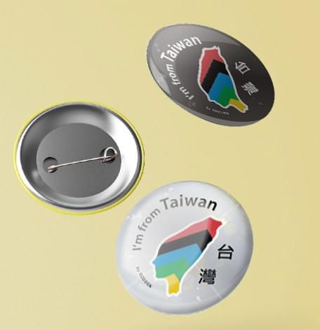 【RODSGN】我來自台灣徽章-賓士黑 32mm