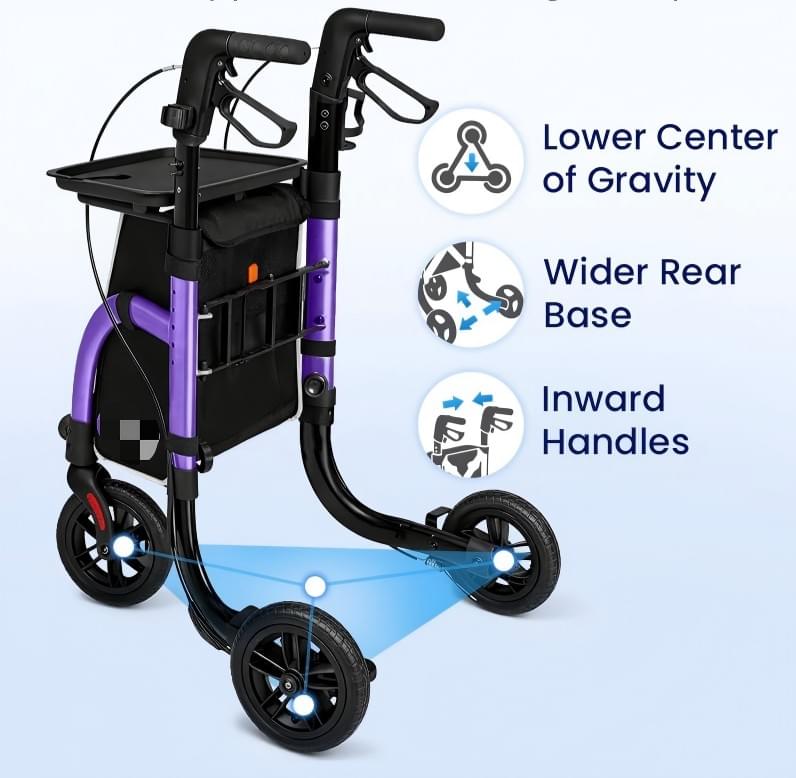 GMH Rollator tri walker folding walker Mason walker