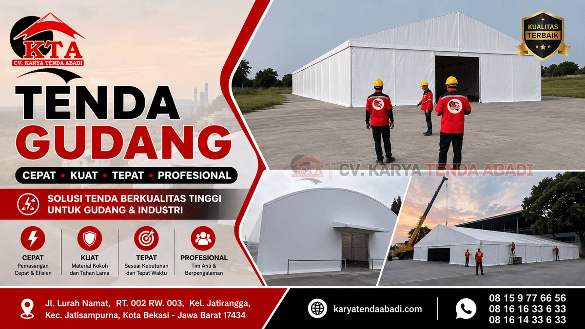 Pabrik Tenda Gudang, Produsen Tenda Gudang, Produksi Tenda Gudang - Karya Tenda Abadi - tenda gudang - Karya Tenda abadi - tenda gudang semi permanen, tenda gudang sementara, tenda warehouse, pabrik tenda gudang, produsen tenda gudang, produksi tenda gudang, pembuat tenda gudang, ahli tenda gudang, buat tenda gudang, bikin tenda gudang, tenda gudang profesional Pabrik Tenda Gudang, Produsen Tenda Gudang, Produksi Tenda Gudang - Karya Tenda Abadi - tenda gudang - Karya Tenda abadi - tenda gudang semi permanen, tenda gudang sementara, tenda warehouse, pabrik tenda gudang, produsen tenda gudang, produksi tenda gudang, pembuat tenda gudang, ahli tenda gudang, buat tenda gudang, bikin tenda gudang, tenda gudang profesional