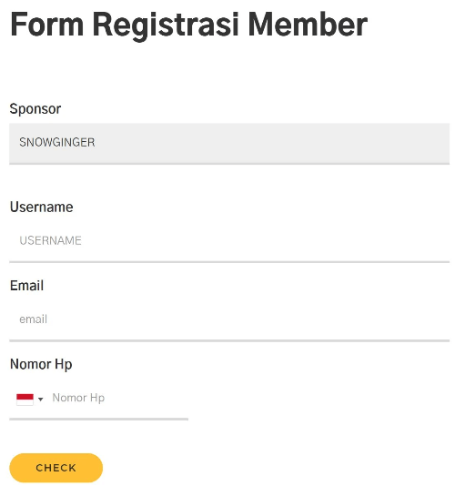 Form Registrasi PT SMI Form Registrasi PT SMI