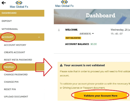 Validasi Akun Broker MaxGlobal Validasi Akun Broker MaxGlobal