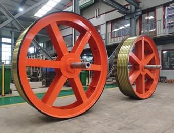 Big Cabling Machine purpose wheel capstan unit from capstian technology Big Cabling Machine purpose wheel capstan unit from capstian technology