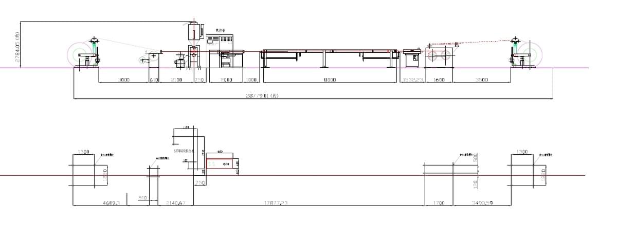 Layout of Cable Co-extrusion Machine Layout of Cable Co-extrusion Machine