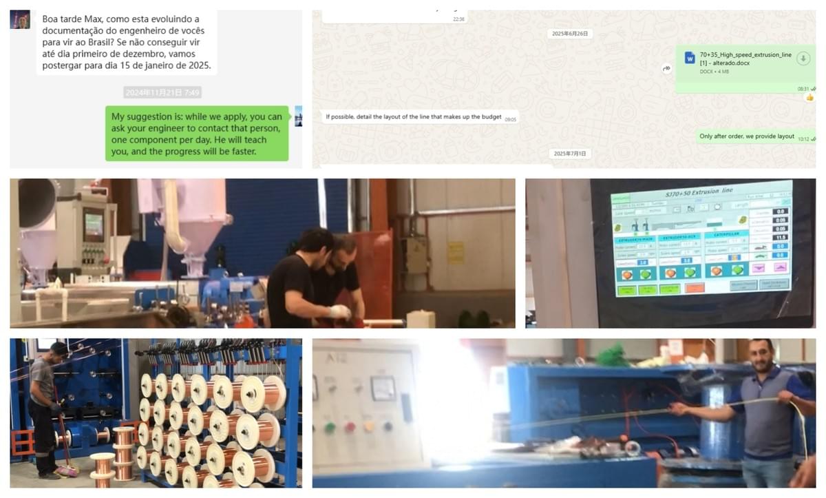 customer feedback for capstian building wire extrusion line customer feedback for capstian building wire extrusion line