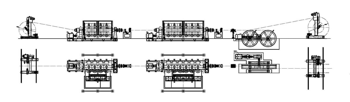 Схематическое изображение линии 12+18/630 Схематическое изображение линии 12+18/630