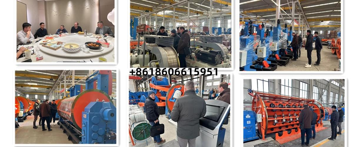 European customers visiting Max Xu cable machinery factory European customers visiting Max Xu cable machinery factory