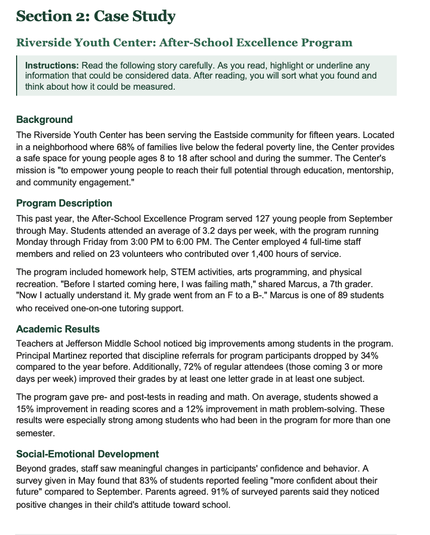 Measuring What Matters Workbook