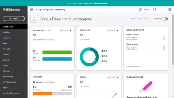 Test Drive QuickBooks Online Test Drive QuickBooks Online