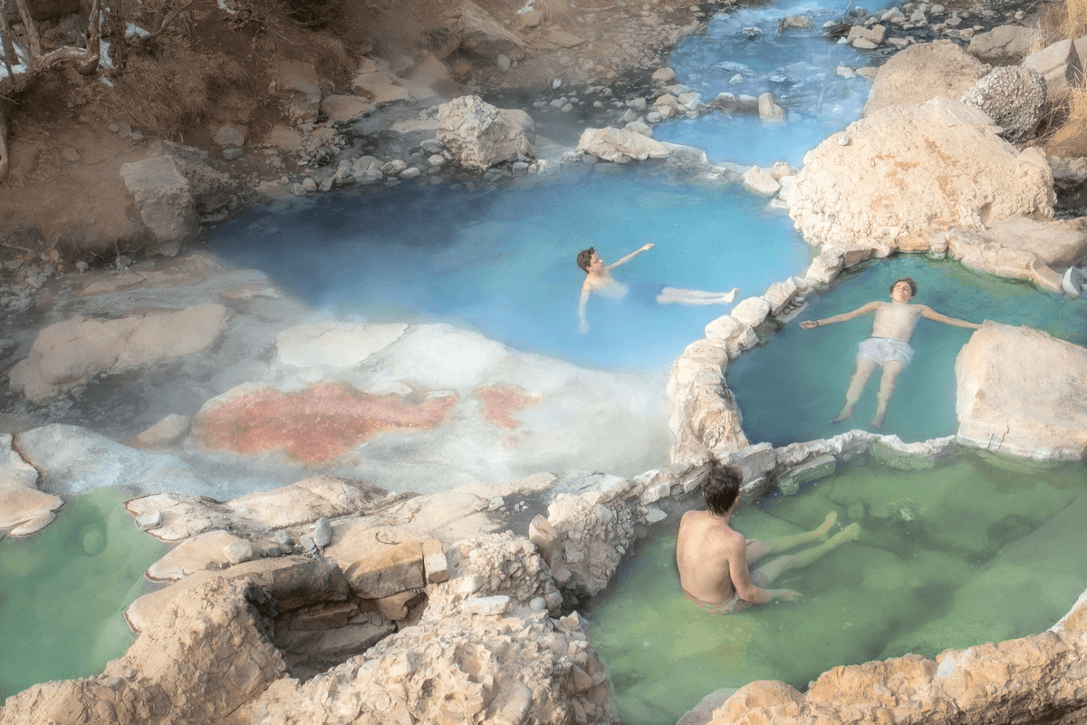Soaking in a hot spring for health and wellness benefits Soaking in a hot spring for health and wellness benefits