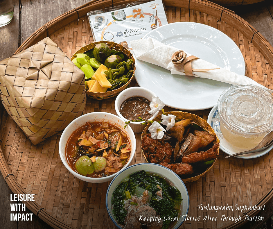 Traditional local dishes from U-Thong, Suphan Buri, highlighting regional food culture and culinary heritage shared through community-based tourism. Traditional local dishes from U-Thong, Suphan Buri, highlighting regional food culture and culinary heritage shared through community-based tourism.
