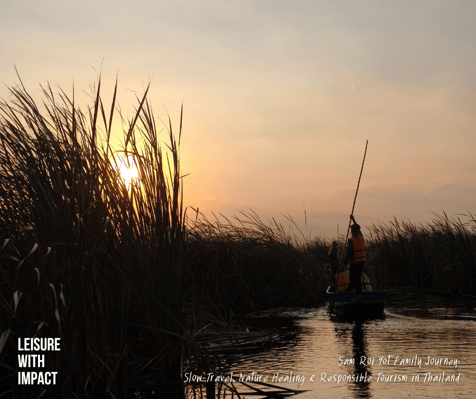 Unforgottable pole boat sunset experience at Sam Roi Yot wetland, Thailand, by SiamRise Travel Unforgottable pole boat sunset experience at Sam Roi Yot wetland, Thailand, by SiamRise Travel