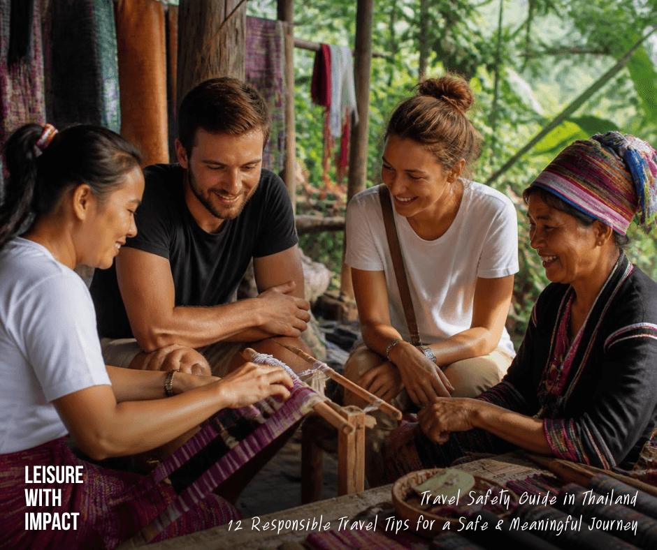Responsible travelers supporting local communities in Thailand Responsible travelers supporting local communities in Thailand