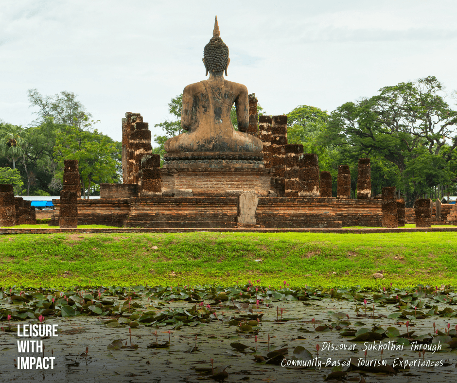 Ancient temples and cultural heritage landscape at Sukhothai Historical Park in Thailand Ancient temples and cultural heritage landscape at Sukhothai Historical Park in Thailand