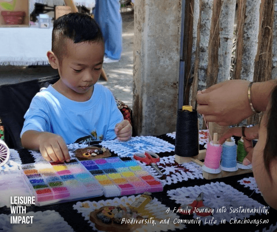 Children concentrating during a hands-on DIY workshop at a community-based local market in Chachoengsao Children concentrating during a hands-on DIY workshop at a community-based local market in Chachoengsao