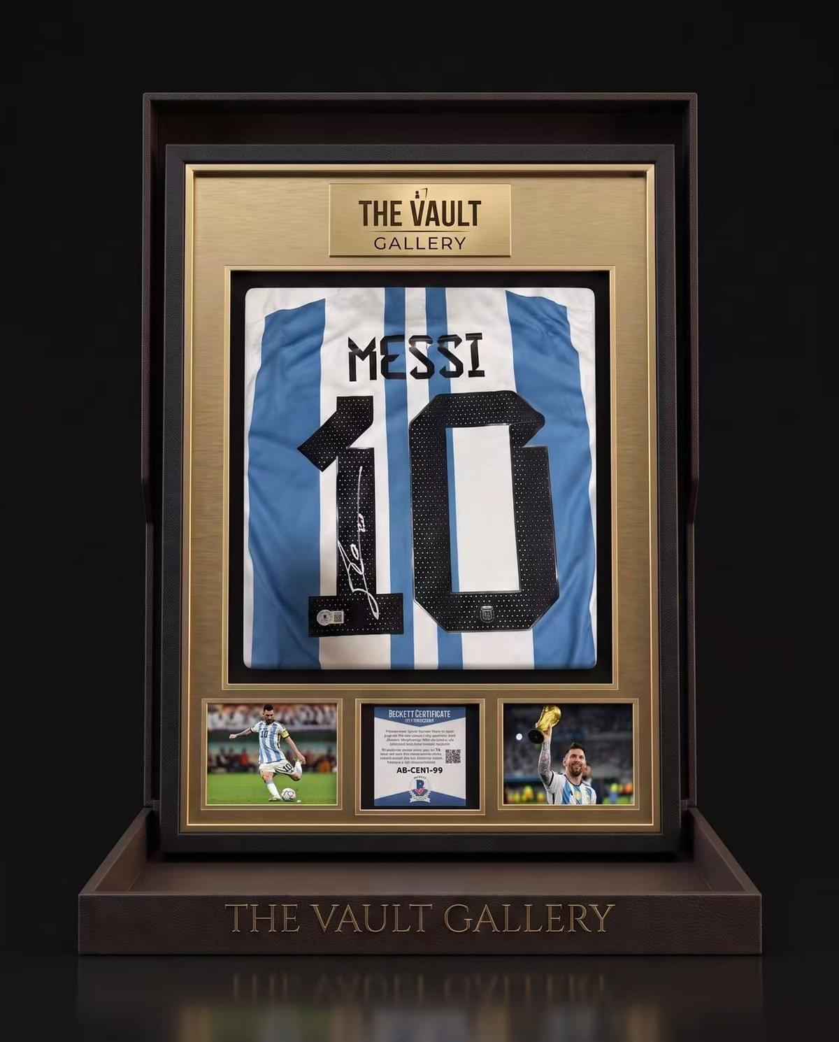 Lionel Messi Signed Argentina 2022/23 3-Star Home Jersey #10 – ICONS Certified