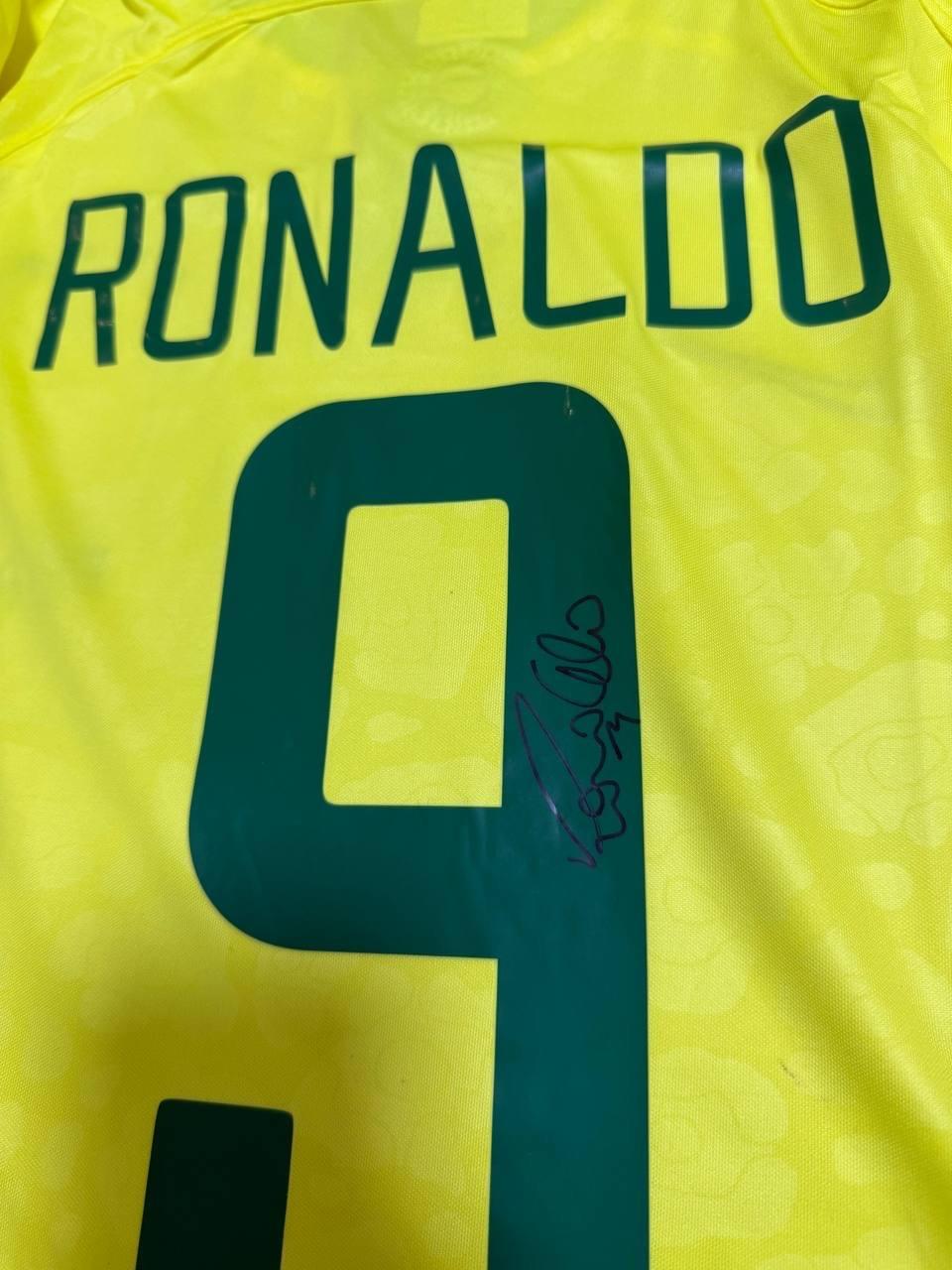 Ronaldo Nazário Signed Brazil 2022/23 Home Jersey #9 – ICONS Certified