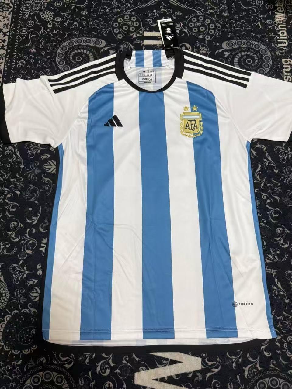 Lionel Messi Signed Argentina 2022/23 3-Star Home Jersey #10 – ICONS Certified