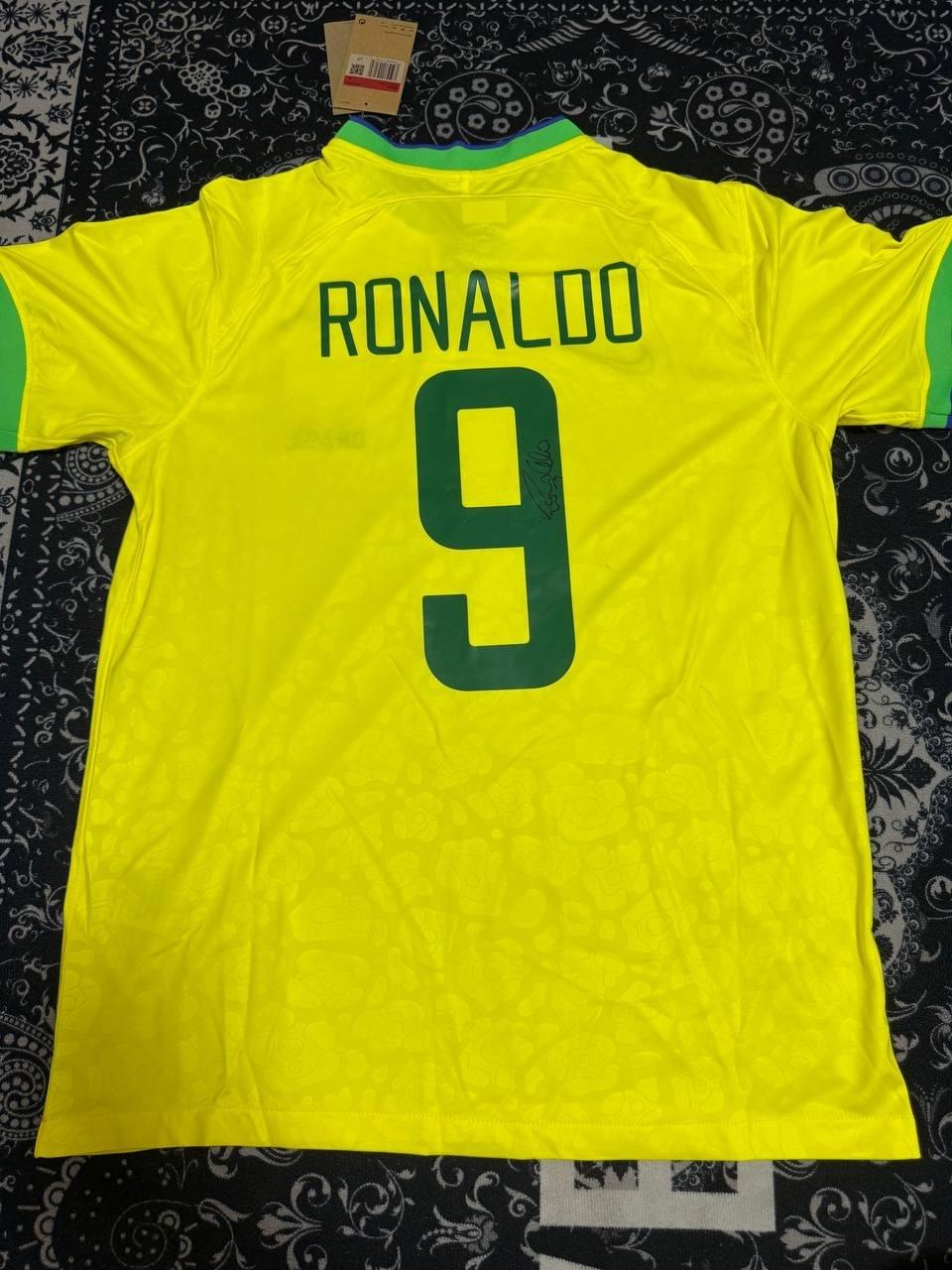Ronaldo Nazário Signed Brazil 2022/23 Home Jersey #9 – ICONS Certified
