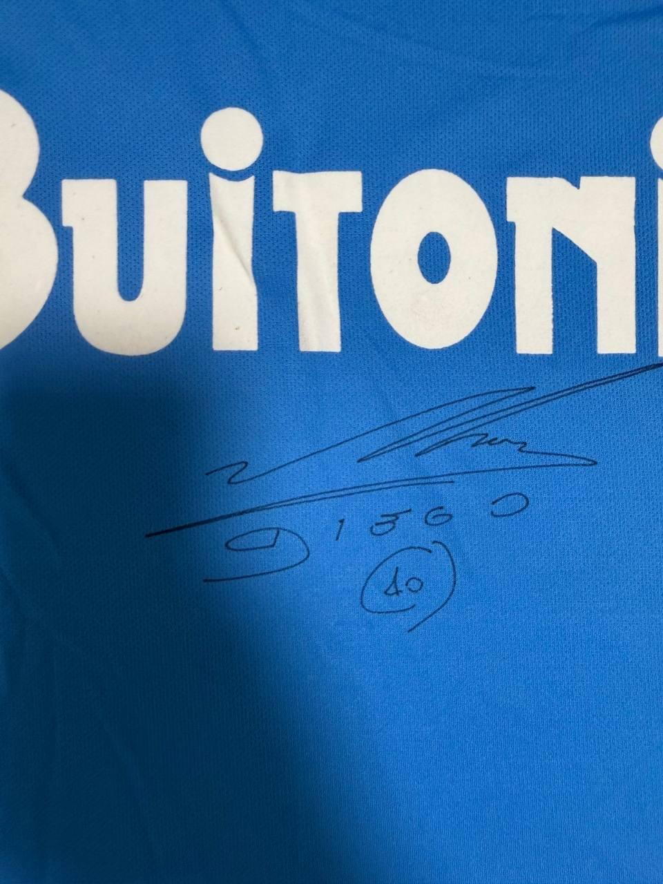 Diego Maradona Signed Napoli 1987/88 Retro Home Jersey #10 – ICONS Certified