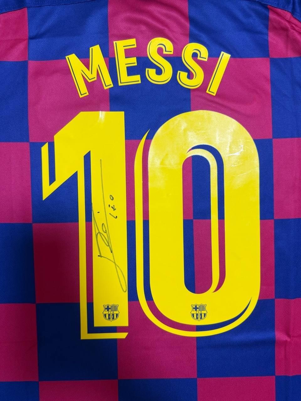 Lionel Messi Signed FC Barcelona 2019/20 Home Jersey #10 – ICONS Certified
