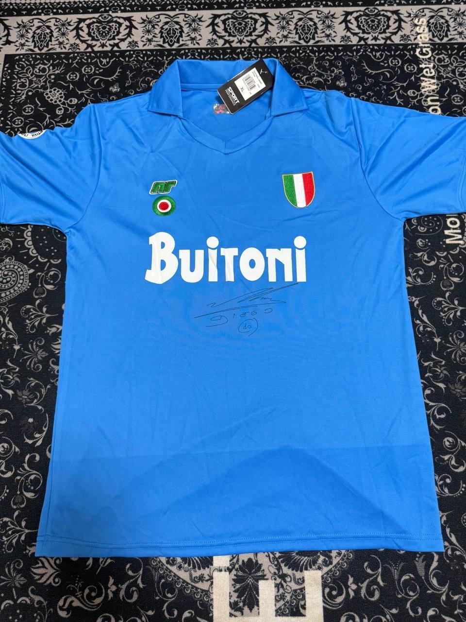 Diego Maradona Signed Napoli 1987/88 Retro Home Jersey #10 – ICONS Certified
