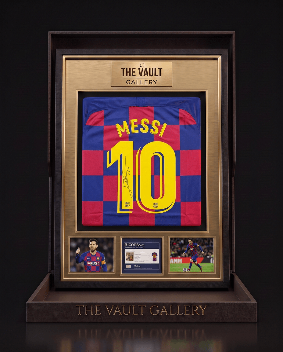 Lionel Messi Signed FC Barcelona 2019/20 Home Jersey #10 – ICONS Certified