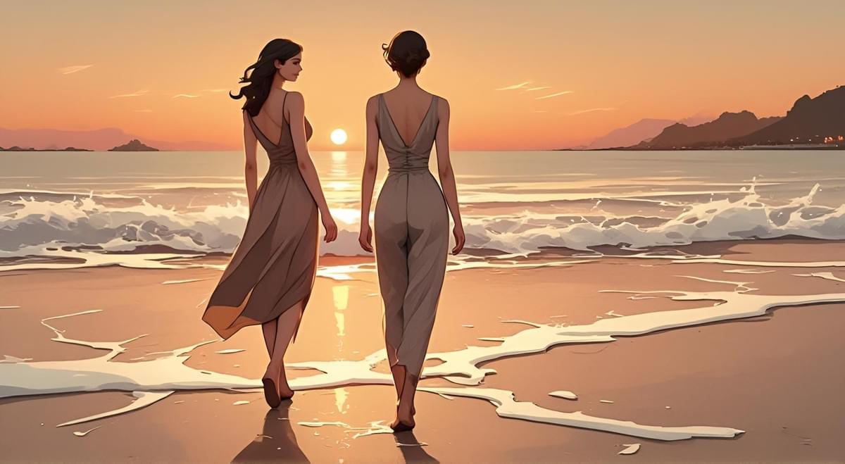 在極簡廣闊空間中緩緩前行的女性,身後長裙飄逸。 在極簡廣闊空間中緩緩前行的女性,身後長裙飄逸。