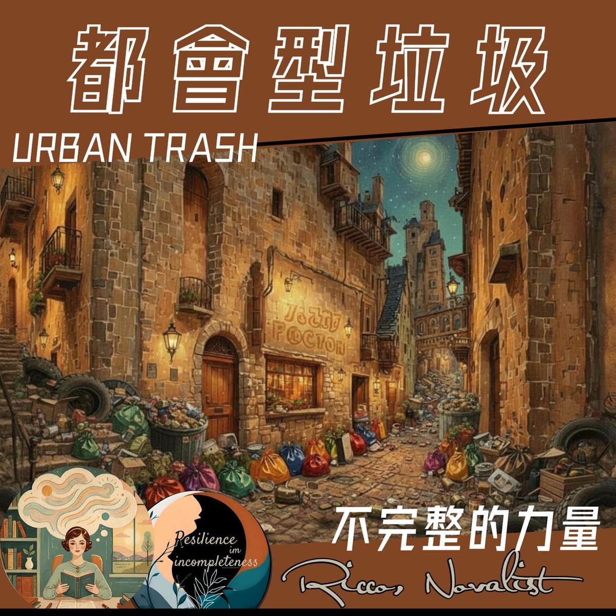 夜晚月光下,都市各處街頭巷尾,滿人間的垃圾話 夜晚月光下,都市各處街頭巷尾,滿人間的垃圾話