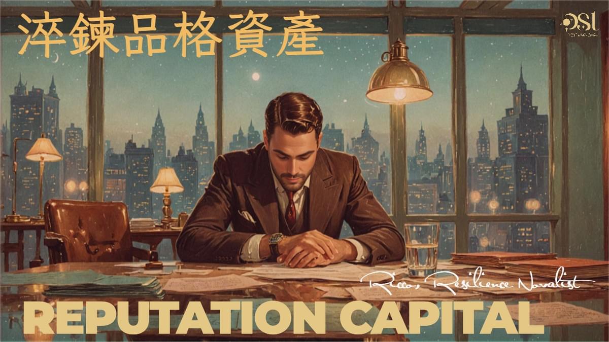 象徵混亂的辦公室中,水杯泛起漣漪,背景是無比冷靜定錨的顧問。 象徵混亂的辦公室中,水杯泛起漣漪,背景是無比冷靜定錨的顧問。